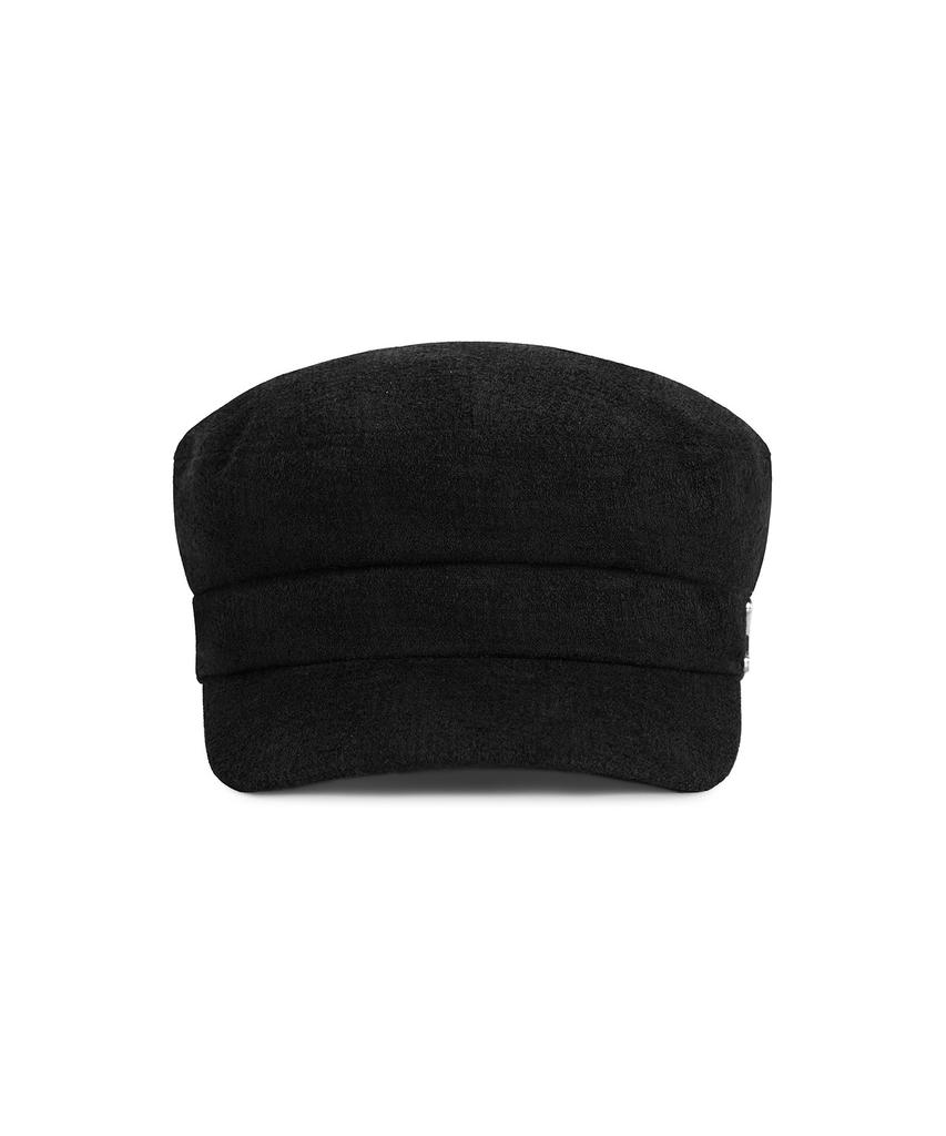 Bajal Va Curved Studded Sailor Cap Black