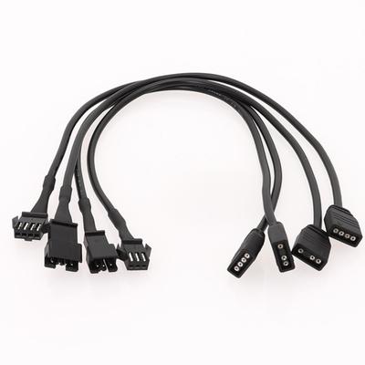 2 Stück RGB Verlängerungskabel SM3/4Pin auf 3PIN Buchse/SM3/4Pin Stecker Adapterkabel für DEEPCOOL/Lian Li PC-Gehäuse ARGB-Kabel