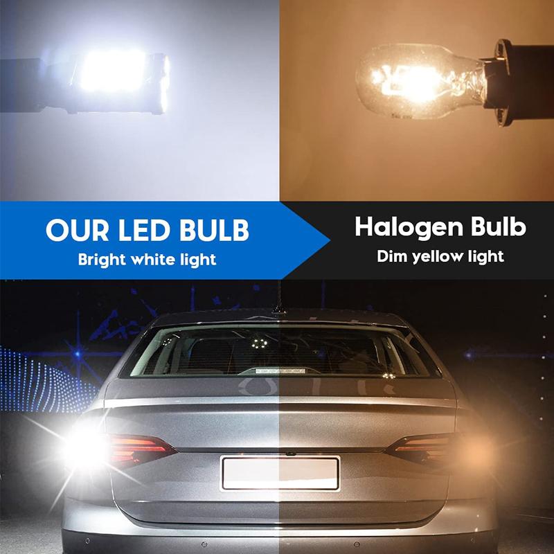 2/4/8 PCS 1000LM T10 W16W 912 921 LED Bulbs Canbus 12V 24V High Power 4014-45SMD 6500K White Car Backup Reverse Parking Lights Dome Lights 6