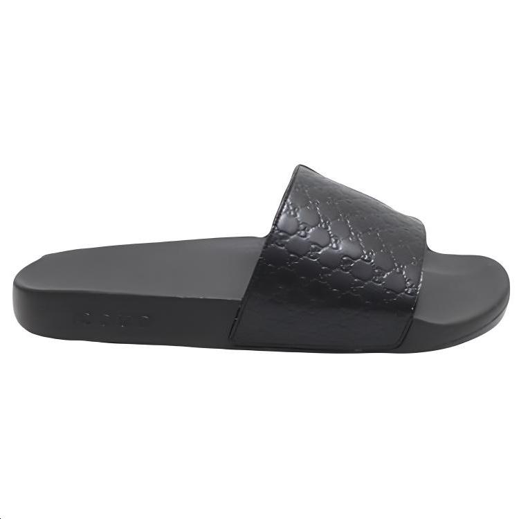Gucci MicroGuccissima Slides 'Black' Men's 567115-BMJ00-1000