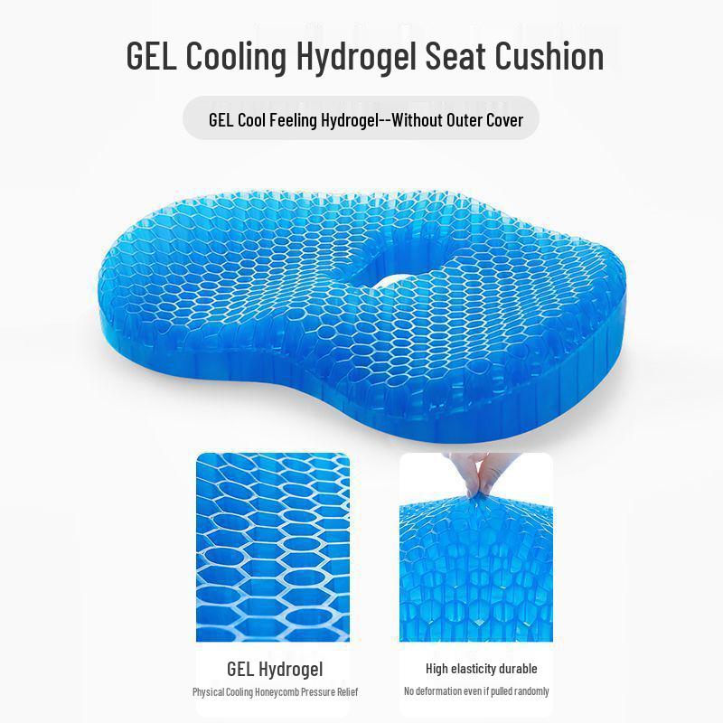 Silicone Honeycomb Gel Seat Cushion – Cool Summer Comfort for Office or Car