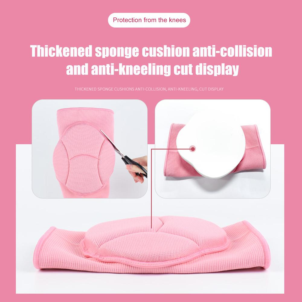1Pair Non-Slip Knee Brace Soft Knee Pads Compression Sleeve For Volleyball Basketball Running Football Cycling Women Men