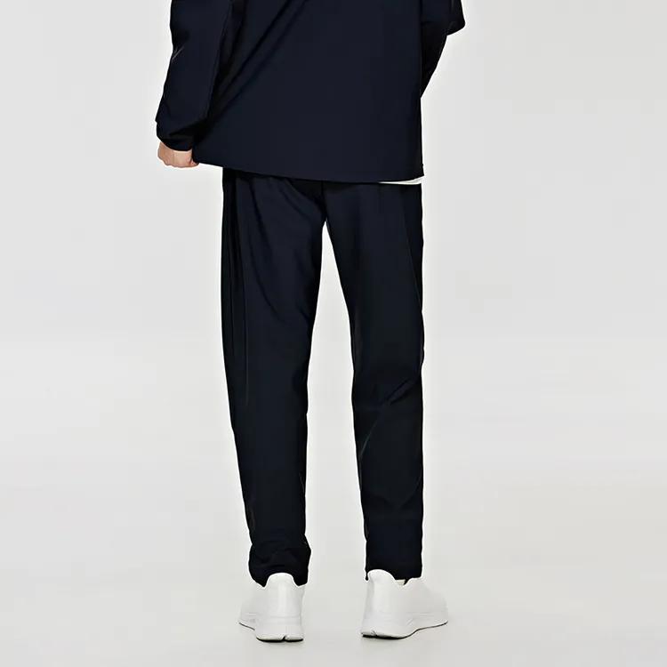 Kappa Casual Pants Men's Midnight Blue Black-906 Moderate Straight Fit Pants (Unisex) Casual Pants K0E12AK41