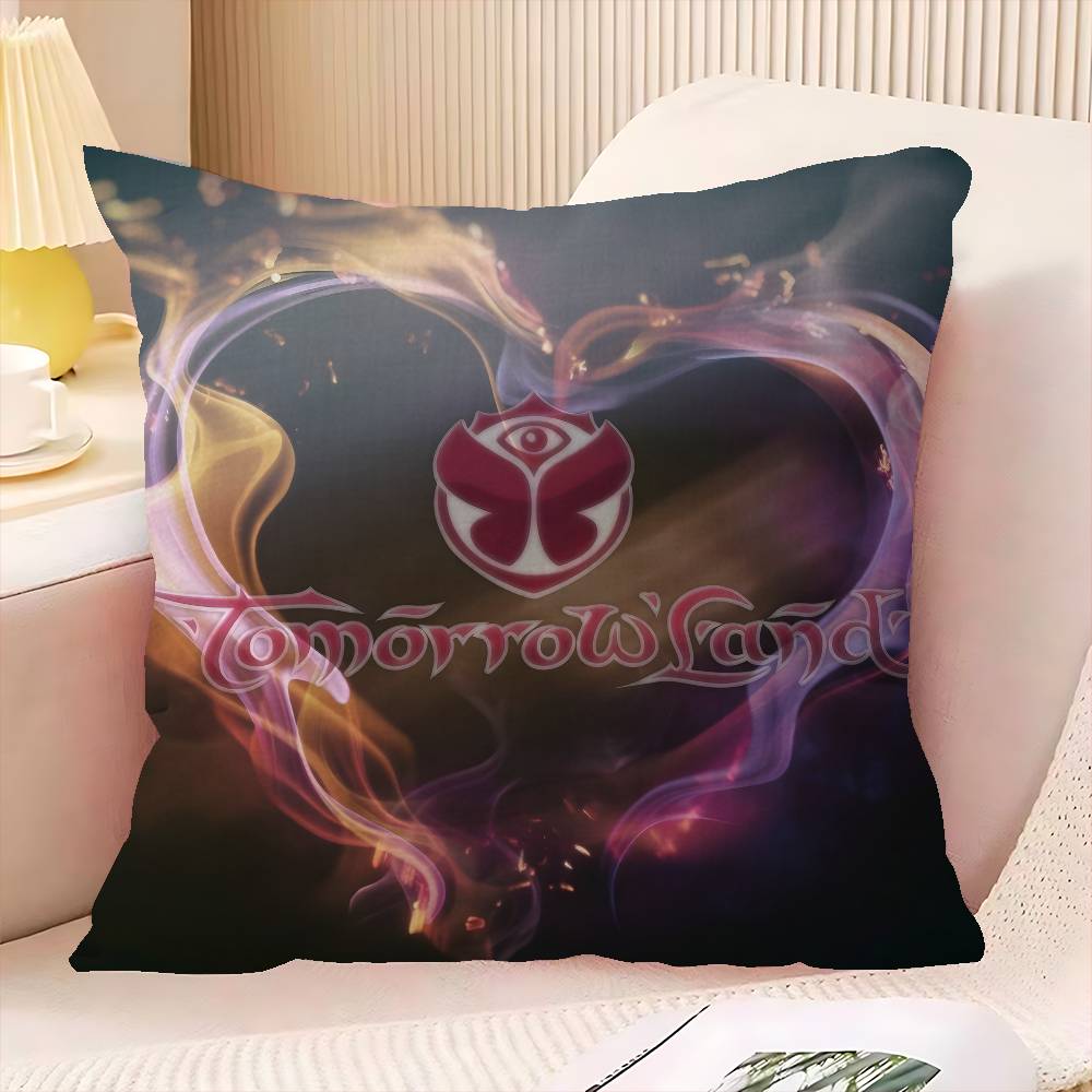 TOMORROWLAND Music Cushion Cover Polyester Sofa Cushions Decorative Throw Pillows Home Decoration Pillowcover
