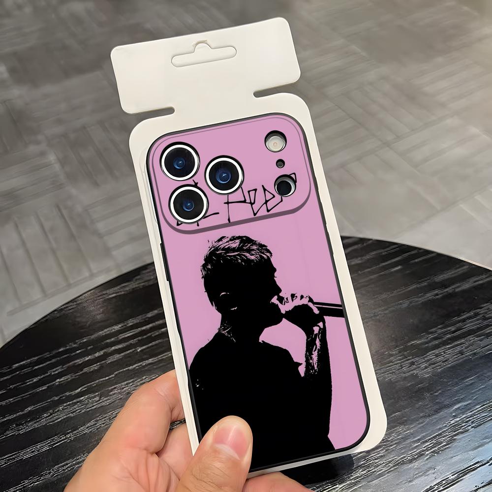 L-Lil Peep Anime Phone Case For IPhone 17 Air 16 E Pro Max 15 14 13 Mini 12 Pro 11 Max Plus Black Soft Shell