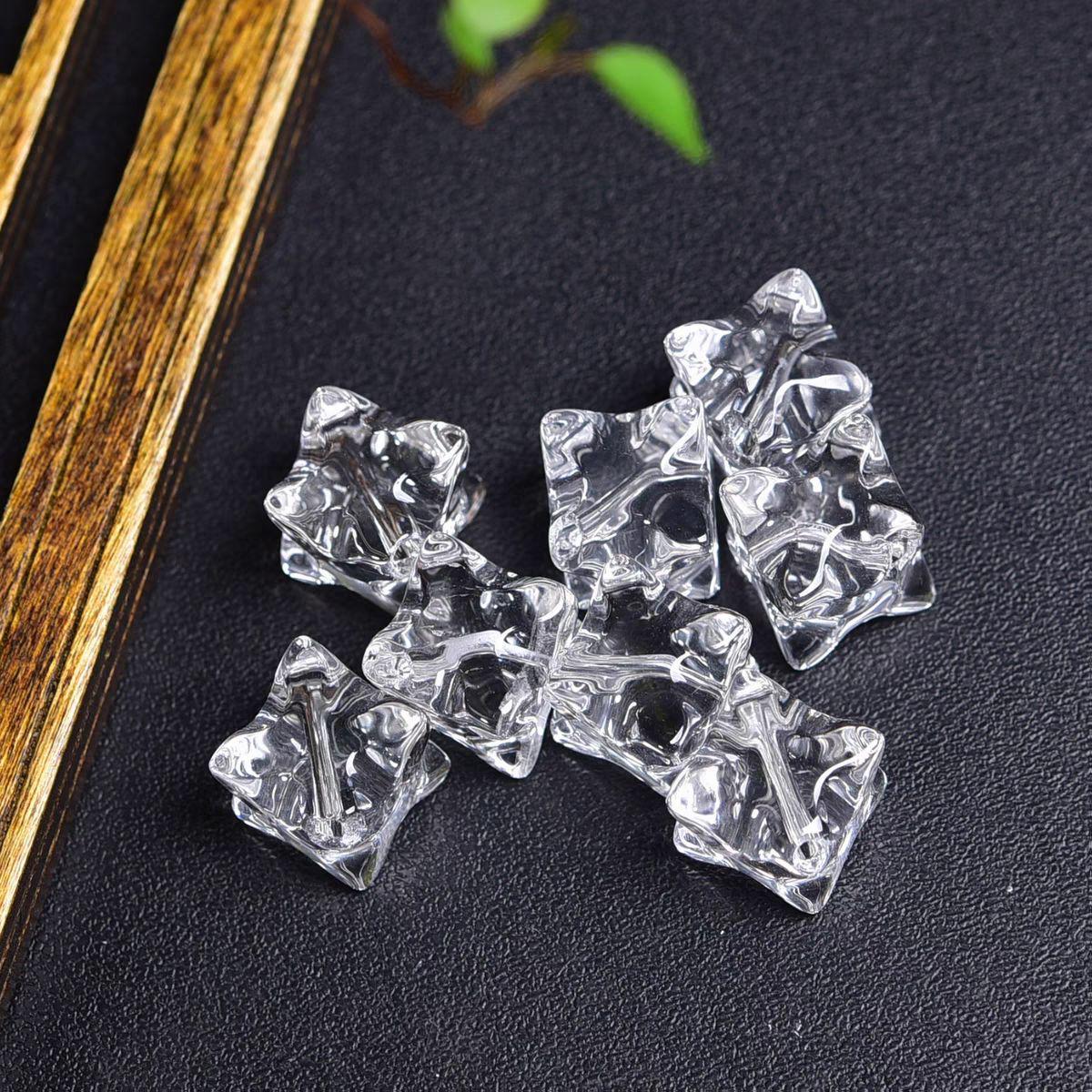 

Подвеска Меркаба из натурального белого кристалла для изготовления ювелирных изделий своими руками и шармов для браслетов с бусинами Approximately 9mm