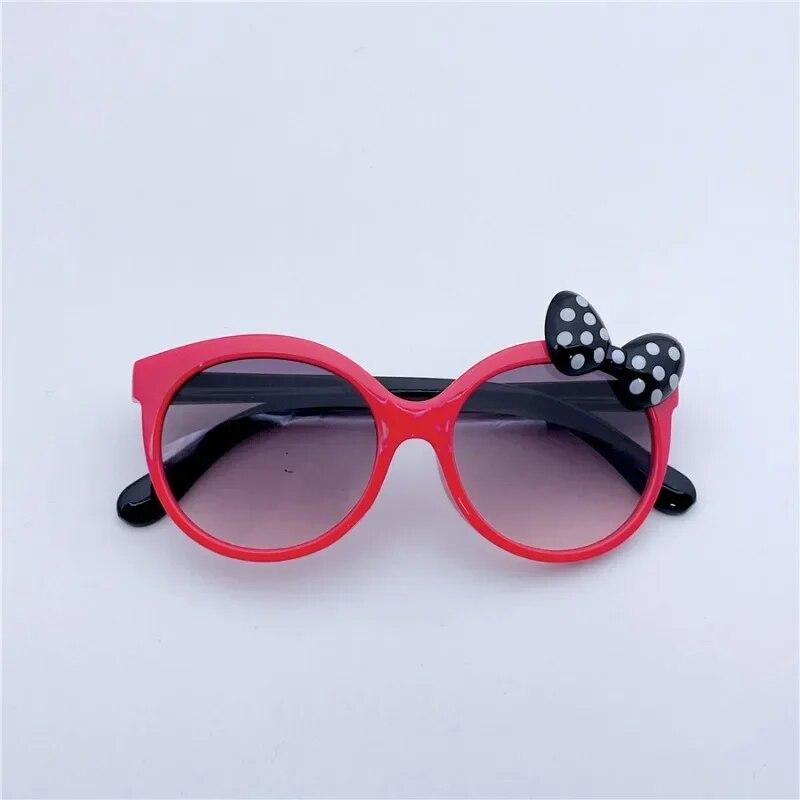 Sunglasses Girls Boys Shiny Bowknot Sun Glasses Lovely Cat Children Eyewear Fashion Gradient Eyeglasses UV400