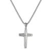 European American Trendy Retro Cross Necklace Made Of Antique Titanium Steel Cuban Chain Pendant Unisex Hip-hop Neck Accessory Men Women