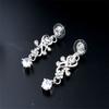Shining Earrings Crystal Necklace Bridal Rhinestone Jewelry Set  Banquet
