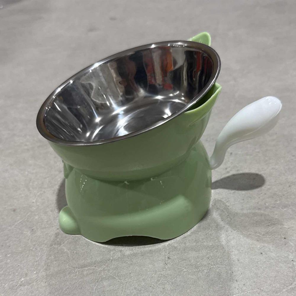 Large Diameter Neck Protection Bowl Anti-knock High Foot Bowl Cute Pet Food Bowl Indoor Use
