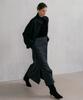 Baniseunyuyog Fw Ami Wool Blended Wrap Skirt Charcoal
