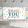 Thank You Banner High-quality Material Recognition Banner Colorful Design Thank You Sign for Team Building Office Decoration