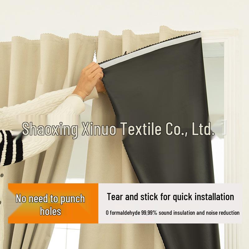 Velcro 2025 Blackout Curtains - Punch-Free, Self-Adhesive Sunshade for Bedroom