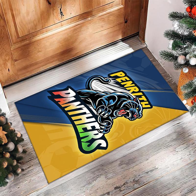 Penrith Panthers Kristall-Samt-Teppich Weich Anti?Rutschfeste Fußmatte Bequemer Wohnzimmer Schlafzimmer Dekor Teppich
