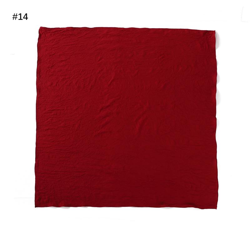 Ramadan Tinta Unita Quadrato 90cm Viscosa Hijab Sciarpa Donna Unicolore Musulmana Copricapo Sciarpe Musulman Fascia per Capelli Turbante Islamico Sjaal