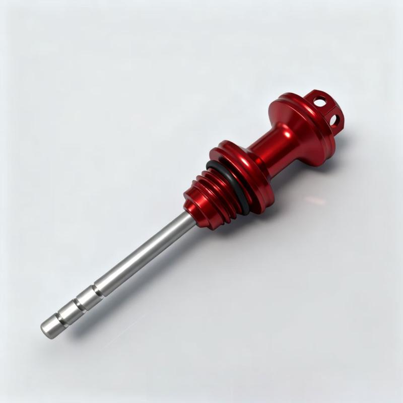 

Motorcycle Oil Level Gauge Stick CNC Oil Dipstick with Built in Filter Suitable for Engine Maintenance красный