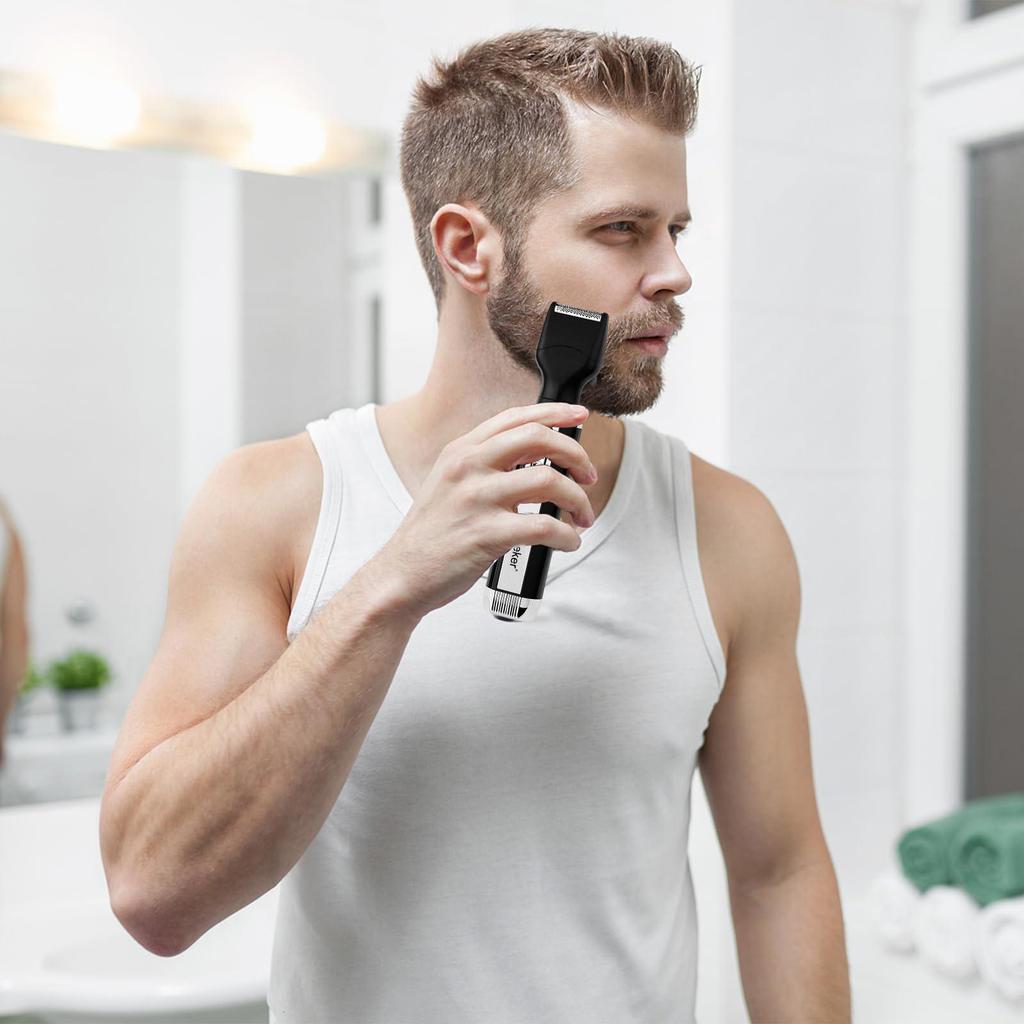 Hatteker 4-in-1 Nasen-Ohrhaartrimmer für Männer USB Elektrisch Nasenloch Nasenhaarschneider Wiederaufladbar Professionell