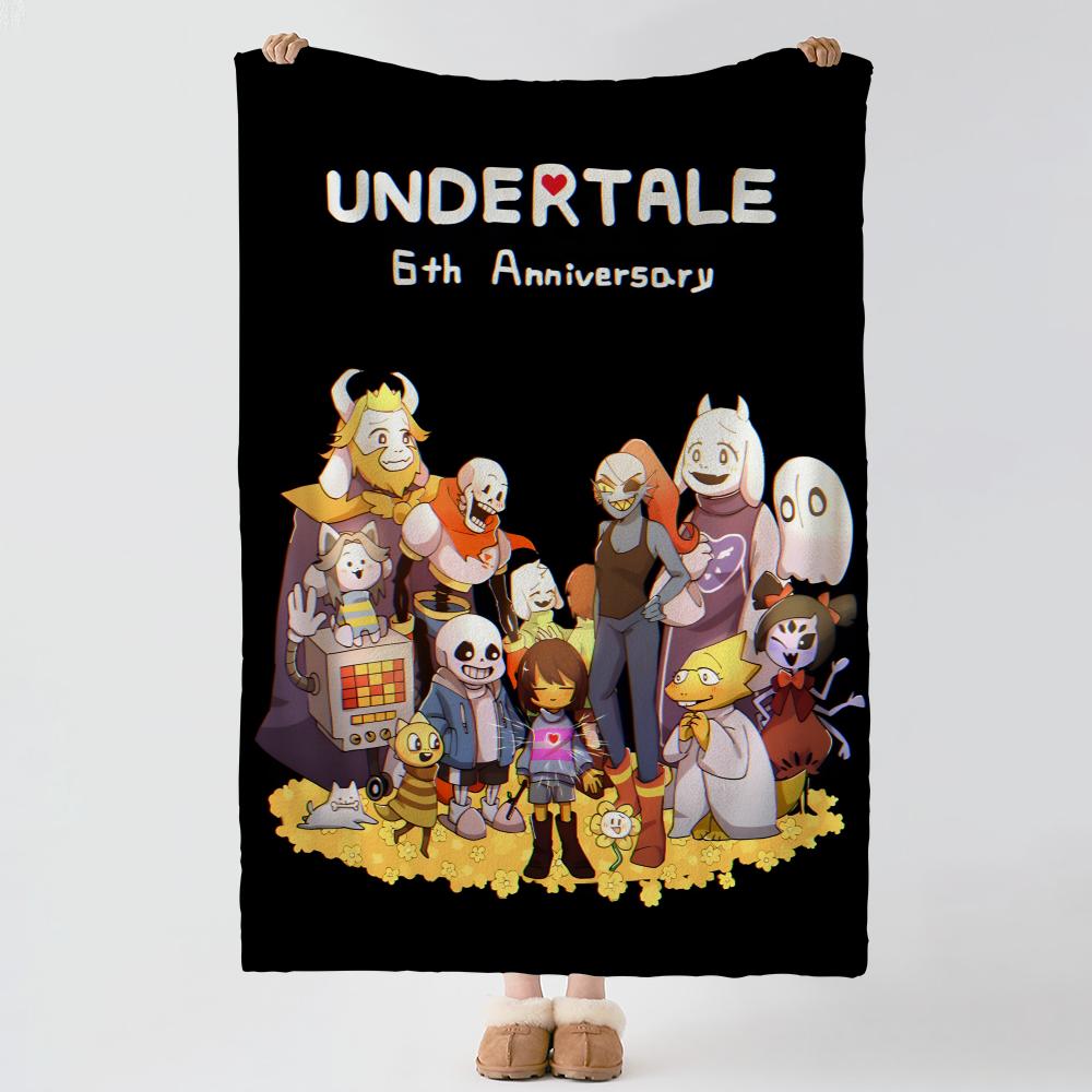 game U-Undertale-e Throw Thick Comfort Flannel Quilt, Multi-scene Use Indoor Outdoor Daily Nap
