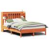 VidaXL Lit bibliothèque sans matelas cire marron 160x200 cm pin massif 3322905