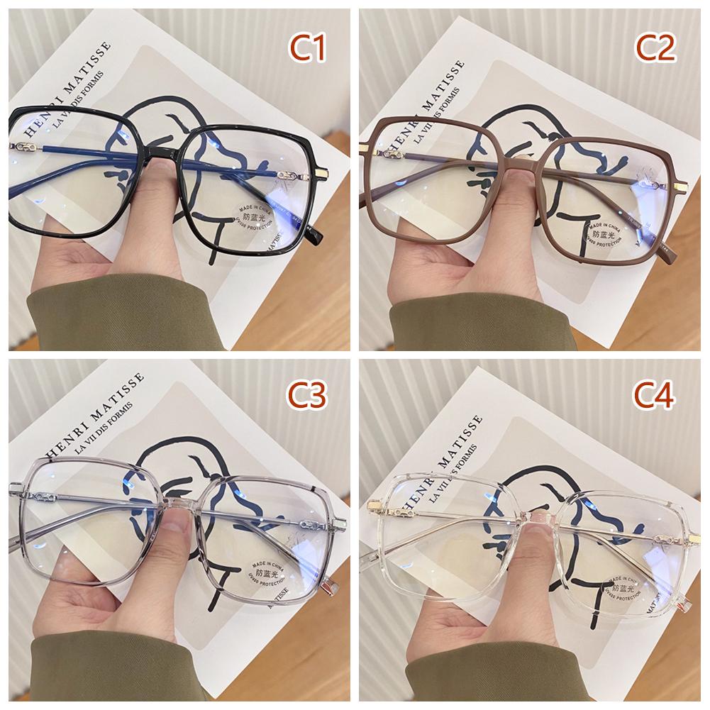 Fashion Frosted Multicolor Glasses Anti Blue Light Blocking Lens Square Frame Eye Protection Eyeglasses Women Men