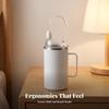 Isolierter Stillbecher | Auslaufsicheres Design, Edelstahl-Fütterer mit Deckel, für den Nachttisch