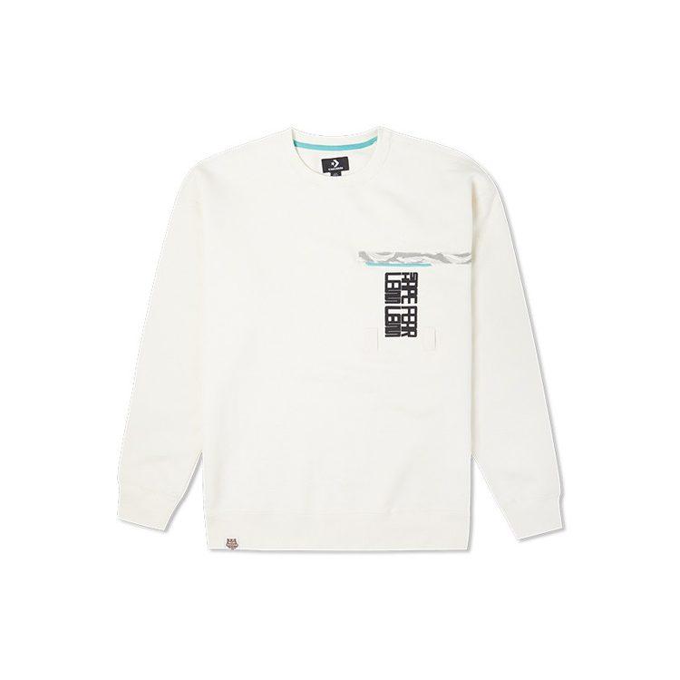 Converse New Year Water Tiger Collection Sweatshirt Men's Milk White 10024156-A01