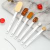 6Pcs/Set Stainless Steel Measuring Spoon Sets,Measuring Cup With Scale Ruler Egg Beater Spoon Kitchen Baking Measuring Tool