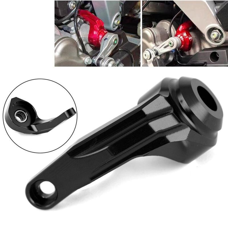 NEW-Motorcycle Shifting Gear Shift Stabilizer Support Holder Cover For Aprilia RS660 RS 660 Replacement Parts (Black)