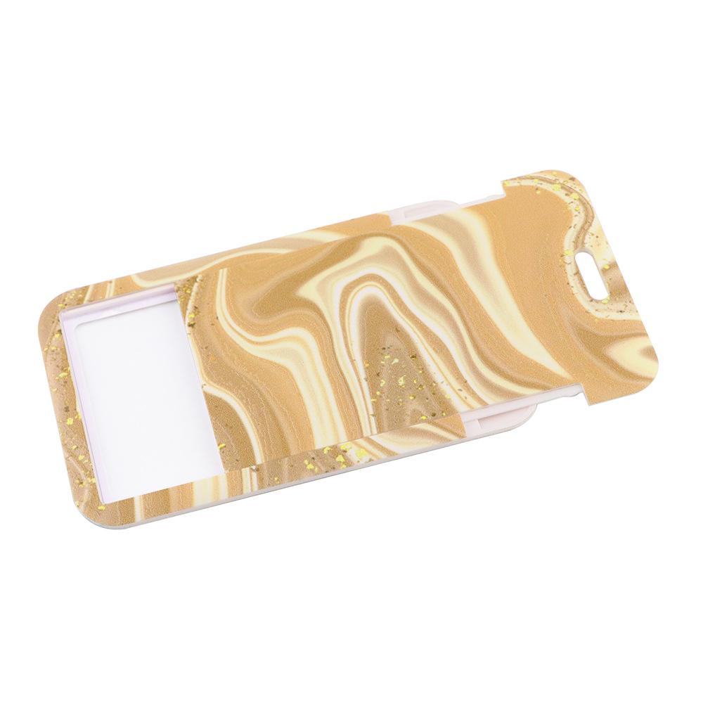 Marble Texture Phone Lanyard & Card Holder for Student/Work ID, Meal & Bus Access.