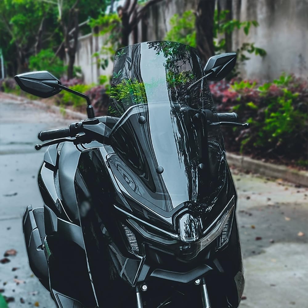 FOR 2025 NMAX155 Nmax 155 Improved High Window Windshield NMAX Windshield Accessory (23.6 Inches (60 Cm) + Modified + Transparent