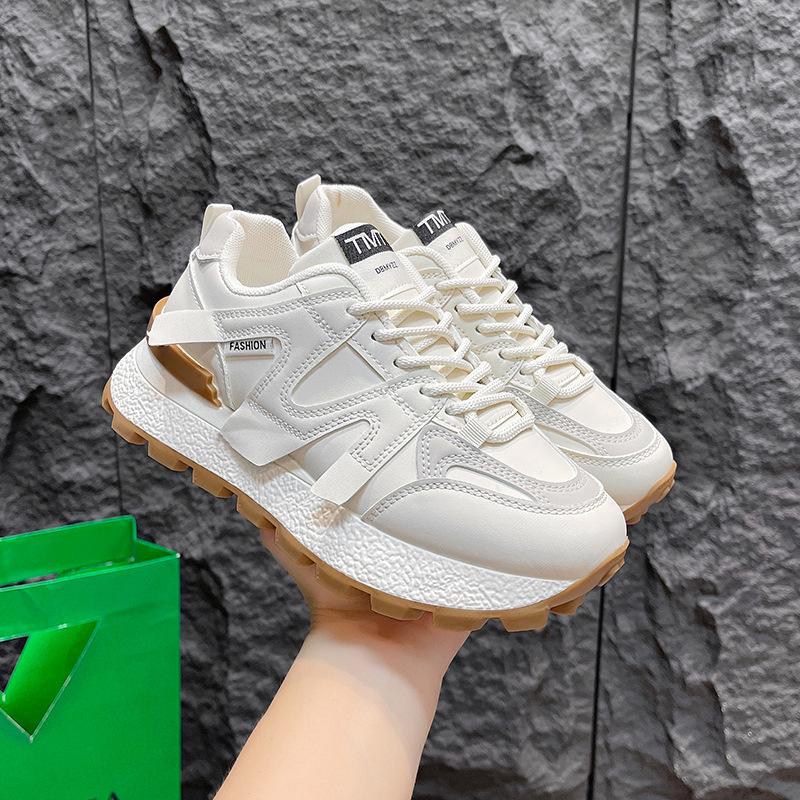 ins Korean version of the new Forrest Gump shoes women's 2025 spring and autumn student sports running shoes casual thick-soled heightening dad shoes