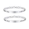 Free Custom Heart Chain Bracelet for Men Women Couple,Personalized Figaro Box Chain Wristband,Gift for Sister Husband Wife Mom