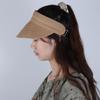Fashion Adjustable Beach Sun Visor Hat Straw Foldable Cap UV Protective Womens Wide Brim Hat