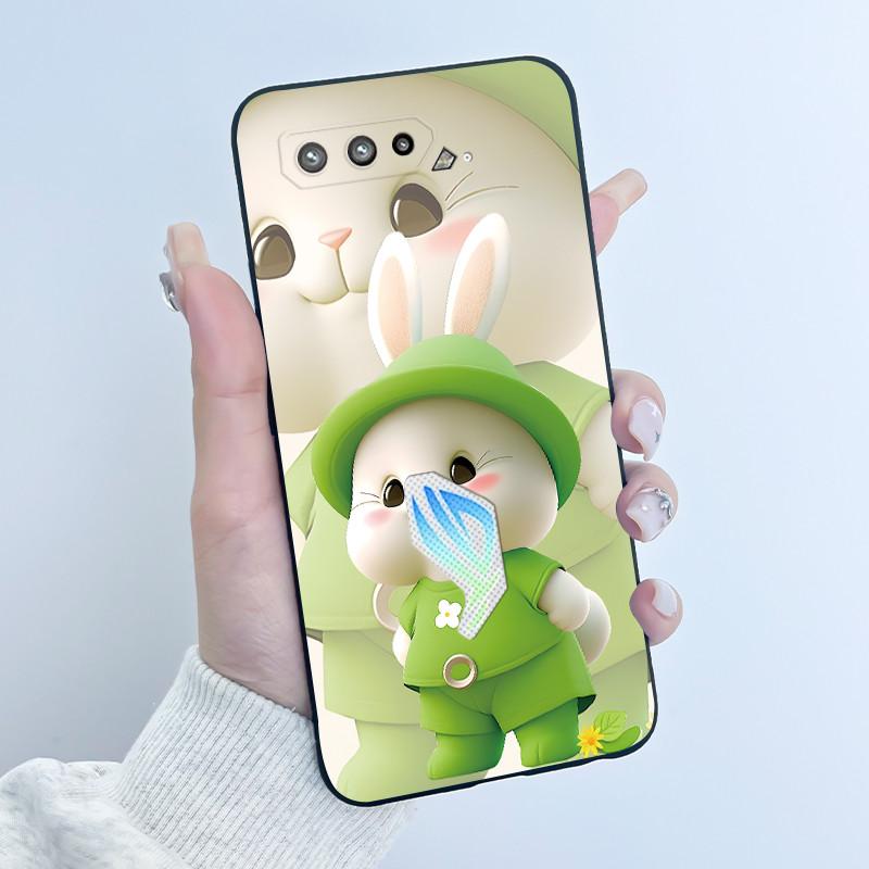 For Asus ROG Phone 5 5s Case Luxury Cute Love Rabbit Funny Soft TPU Silicone Protective Back Cover For Asus Rog 5 5s Phone Case