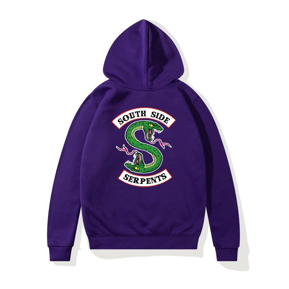 Hip Hop Riverdale South Side Serpents Women Hoodies Fleece Woman Harajuku Pullover Y2K Unisex Hoody Clothes Streetwear