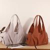 Women's Shoulder Bag Solid Color Handbag Water-Repellent Nylon Tote Bag