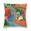 David Hockney Road To York Through Seldmere Square Pillowcase Polyester Linen Velvet Printed Decor Pillow Case Home Cover