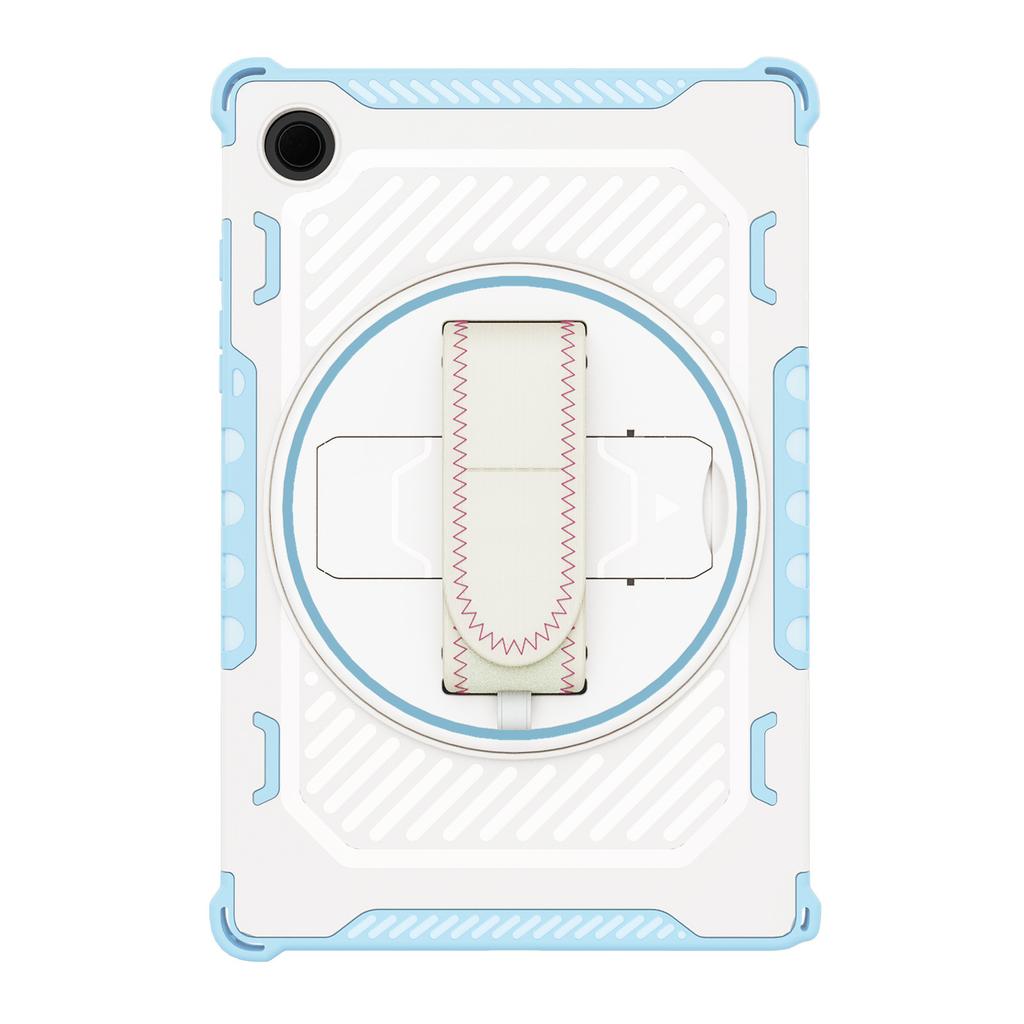 Suitable for Samsung tablet protective case A8X200A11plusA9plus with 360-degree rotating stand and hand strap
