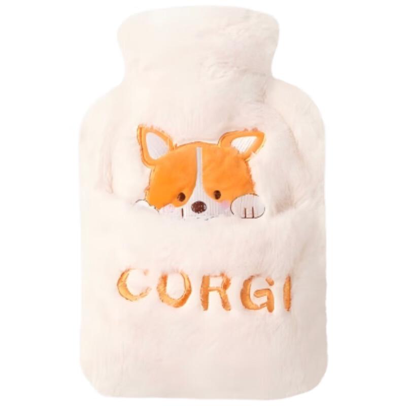 

Lexueer Large Hot Water Bottle with Rabbit Fur Cover
