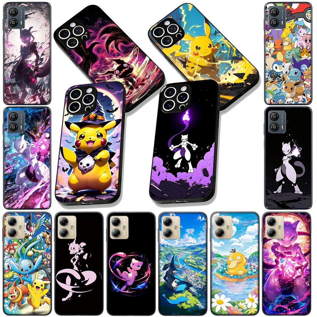 Phone Cover for Apple iPhone 13 12 Mini XS 11 Pro Max 7 8 Plus XR SE 2022 2020 SE3 Case P-Pikachus Mew P-Pokemons Mewtwo
