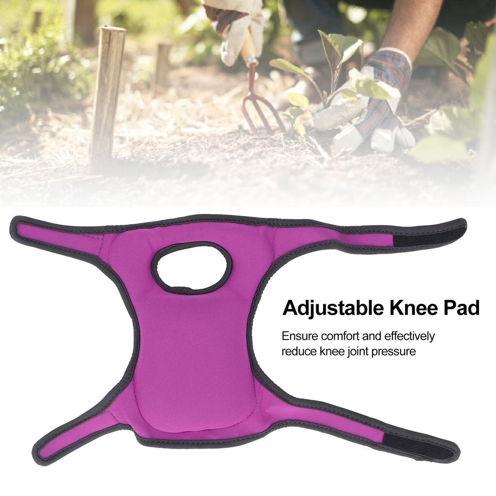 1 Pair Adjustable Knee Pads Multifunctional Waterproof Gardening Kneeling Pad for Household Work Baby Bath Purple