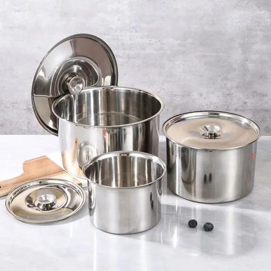 Edelstahl-Rührschüssel mit Deckel, verdickt, tief, Mehrzweck-Kochgeschirr zum Würzen, Aufschlagen, Aufbewahren, rostfrei, unverzichtbares Küchenwerkzeug für Zuhause