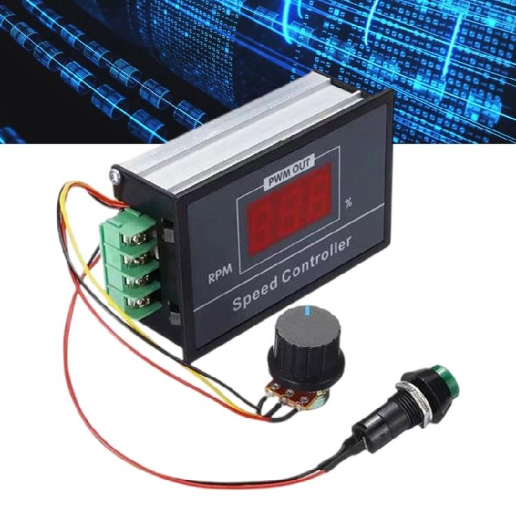PWM Motor Speed Controller for Wide Voltages Ranging 6V-60V with Efficient Regulation and Display 15KHZ Frequency