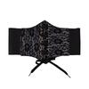 Western Styles Black Corset Leather Belt Women Gothicism Styles Waistband for Women Fashion Accessory
