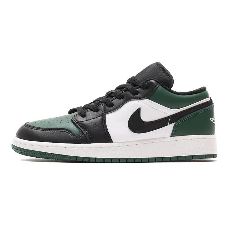 (GS) Air Jordan 1 Low Green Toe Kids 553560-371 EU 38.5