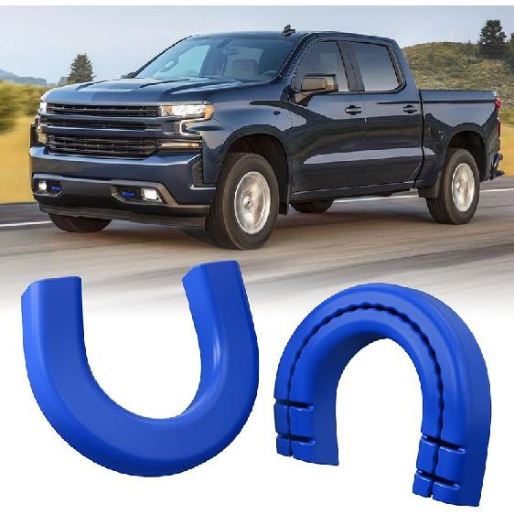 Long Tow Hook Covers For Silverado 1500 2007-2026/GMC Sierra 1500 2007-, Front Tow Hooks Covers Compatible With Chevrolet Silverado 1500 Accessories