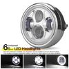 6,5" Motorrad LED Runder Scheinwerfer Fern-/Abblendlicht Zusatzscheinwerfer Lampe