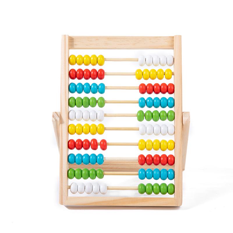 Wooden Abacus for Kids: Arithmetic Teaching Aid for Kindergarten and Primary Students