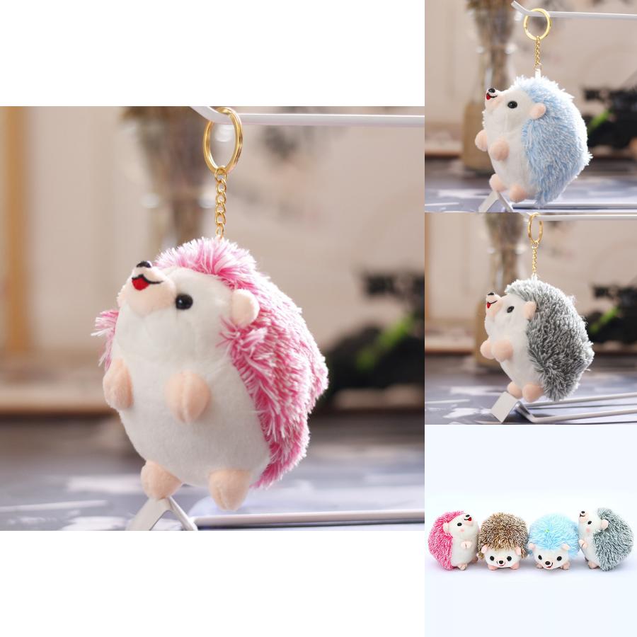 Plush Soft Hedgehog Keychain Small Adorable Stuffed Animal Doll Kids Gift