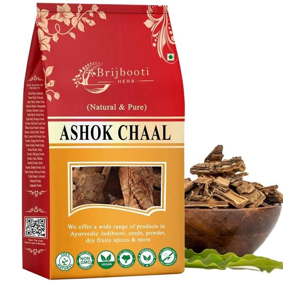 

BrijBooti Ashok Chaal 800 Gr - Ashoka Bark - Saraca Ashoka Bark - Ashok Tree 800GM